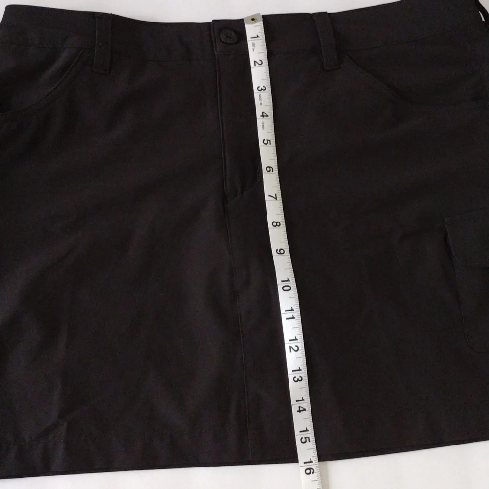 Eddie Bauer Black Cargo Skort Women's Size 12 Pockets Pre-owned Sportswear - Picture 11 of 12